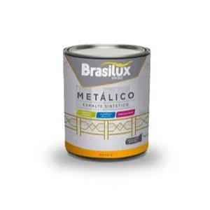 Tinta Esmalte Brasilux 900 ml Ext Rapida Marrom Bronze Metalico Met GM 81