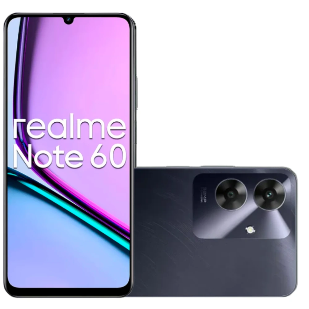 Celular Realme Note 60 128GB 4GB RAM Marble Black