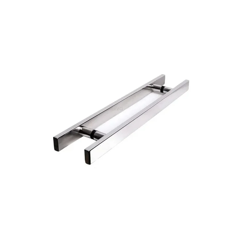 Puxador U Inox H Chap. 40x10 60cm em Aco Inox Pintado - Branco PXHC2B