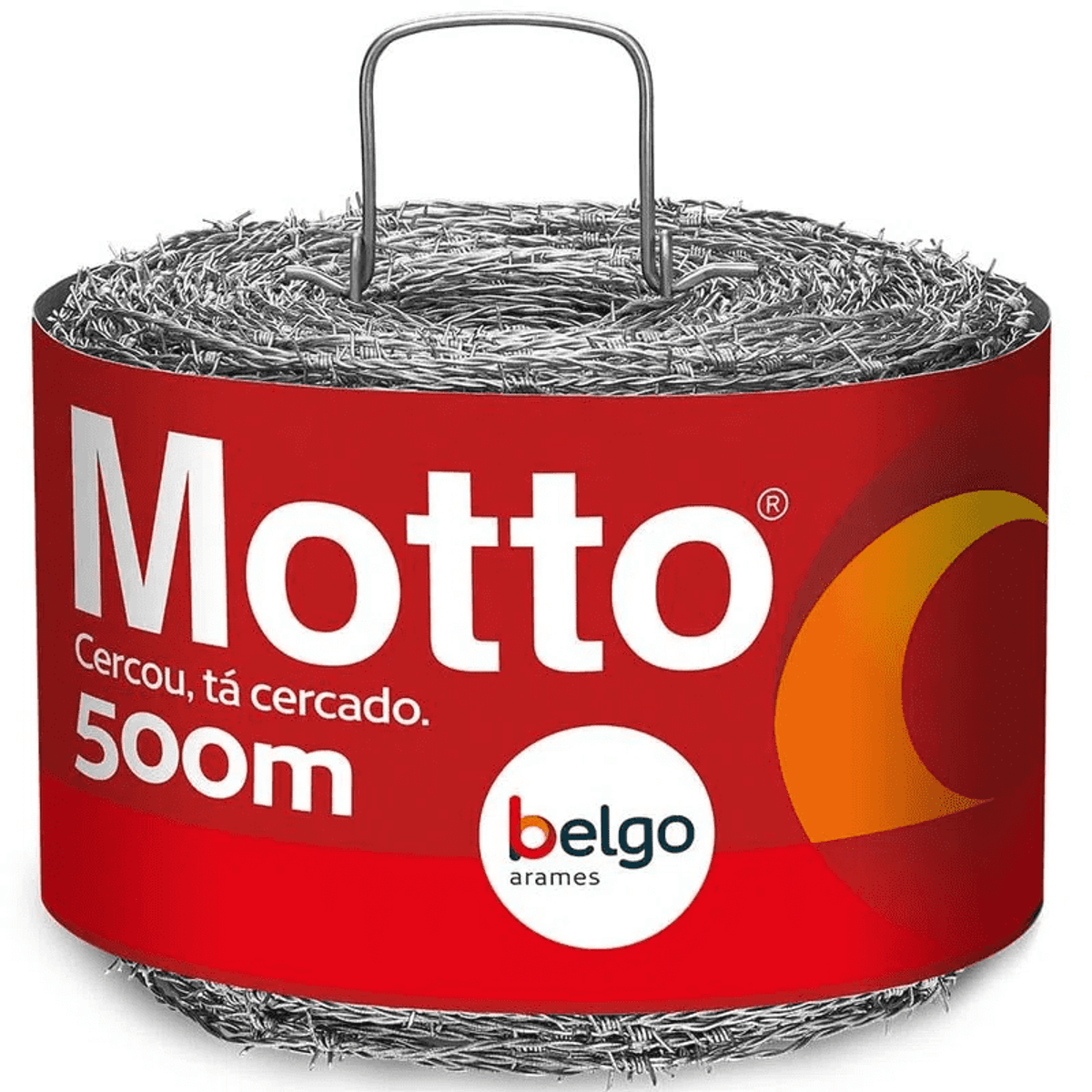 Arame Farpado Belgo Motto Mundial Rolo 500mt