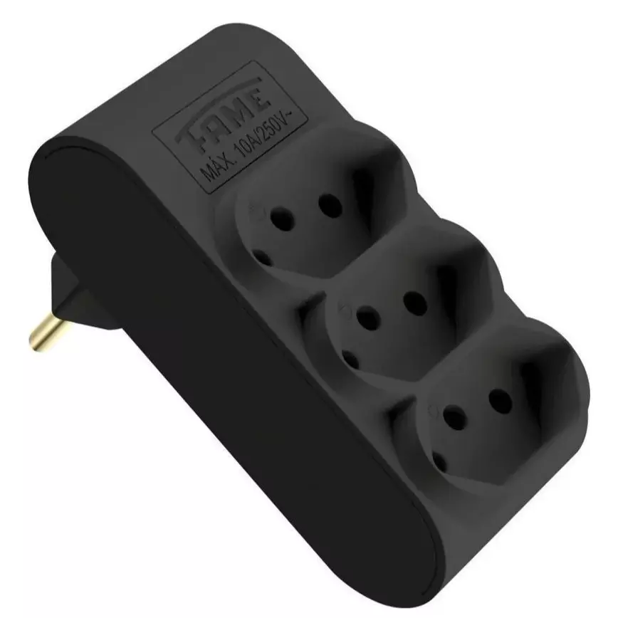 Plugue Multiplicador 2P+T 10A 4105 Fame