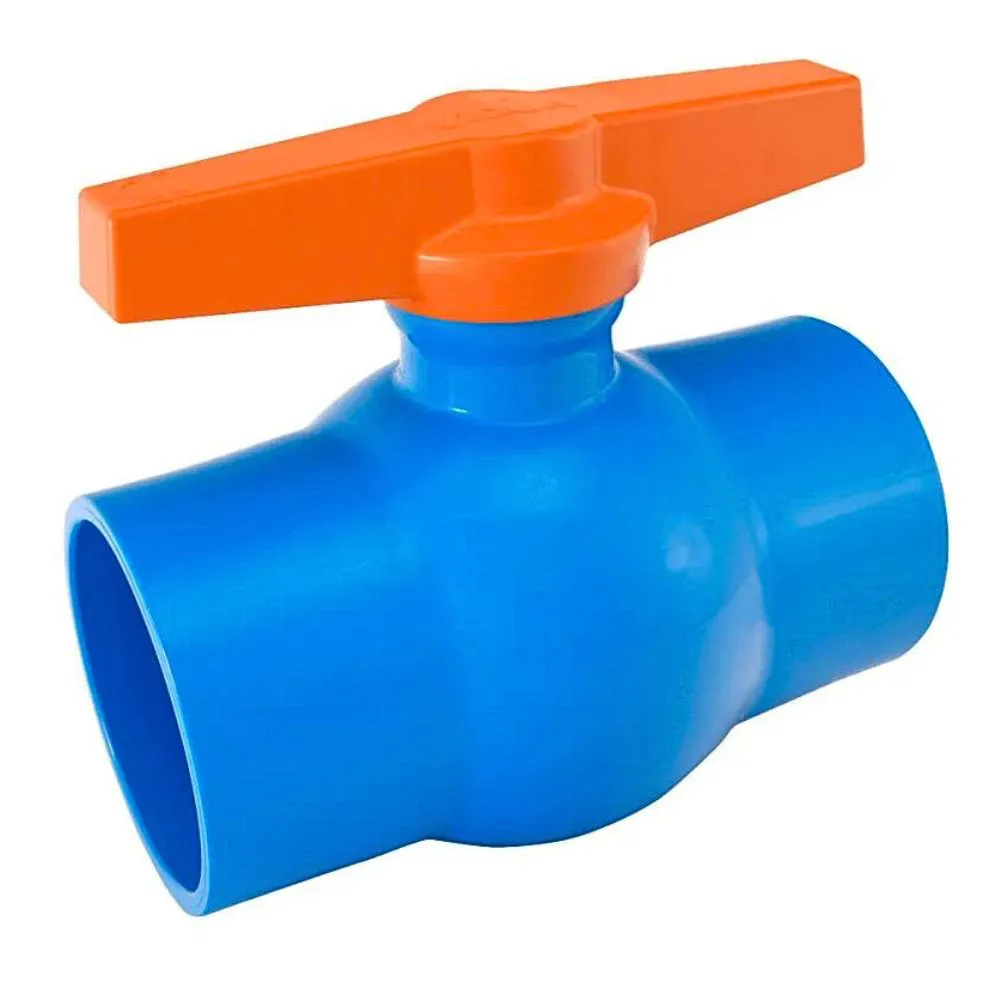Registro Esfera Soldavel PVC Azul Irrigacao 20mm