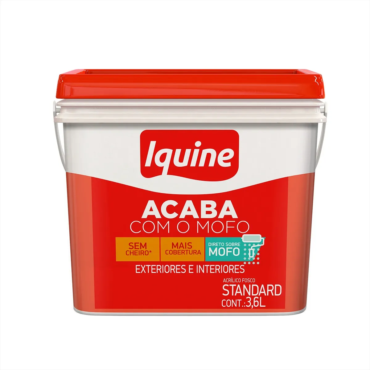 Tinta Iquine Diacryl Acaba Mofo Branco Neve 3,6L