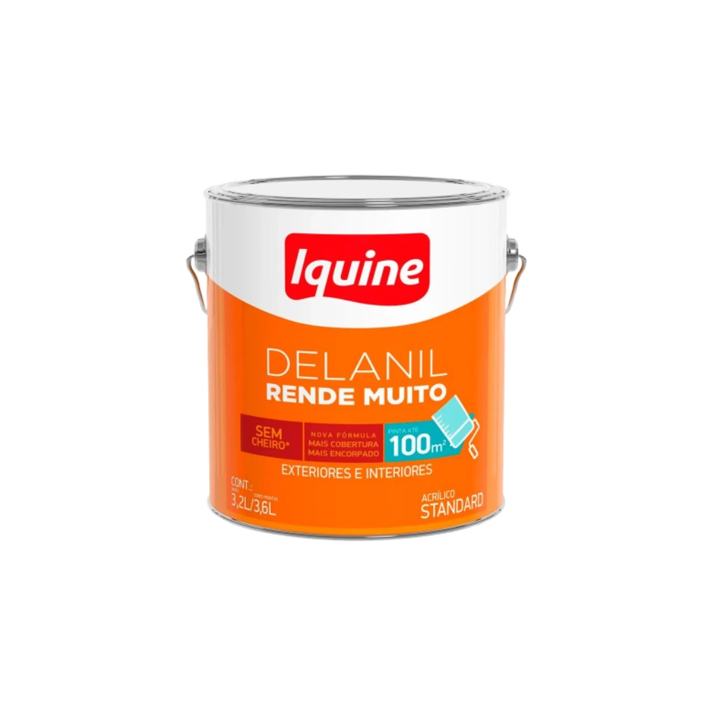 Tinta Iquine Delanil 3,6l Palha Acril Fosco
