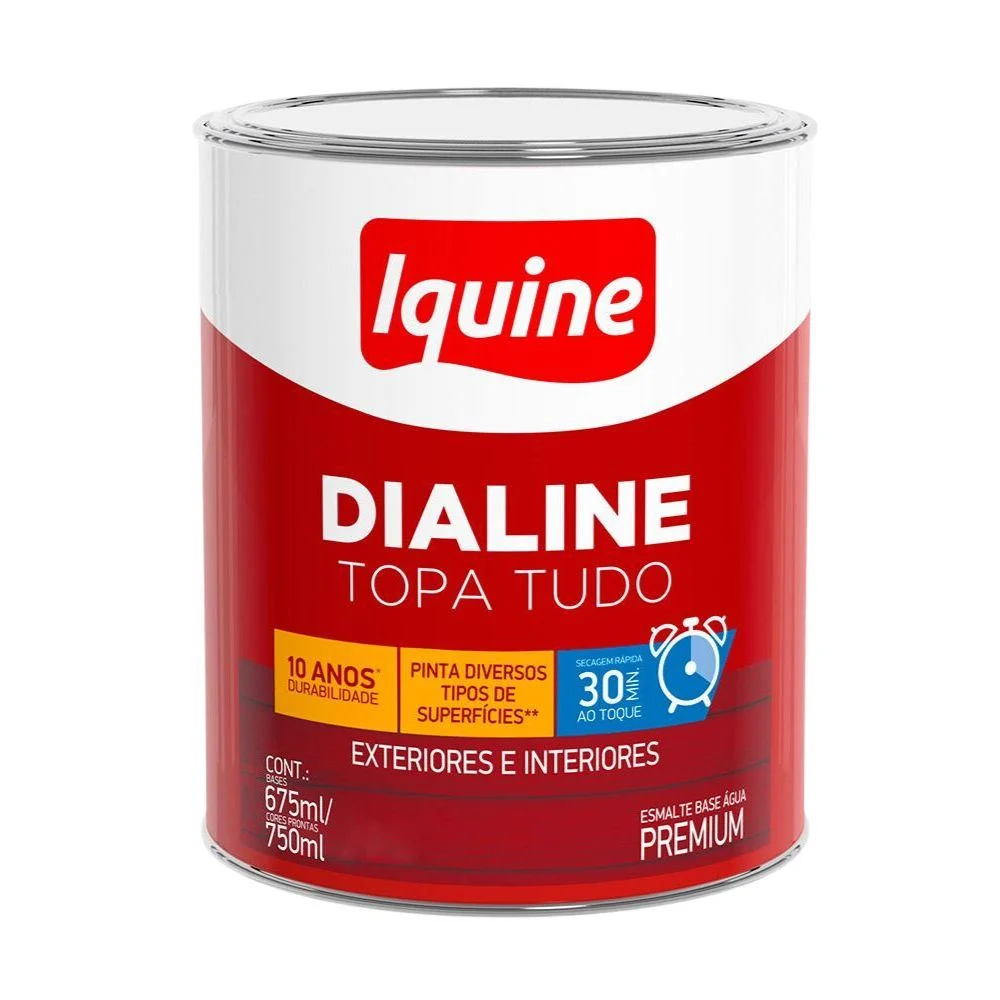 Tinta Iquine Dialine Topa Tudo AB Preto 750ml