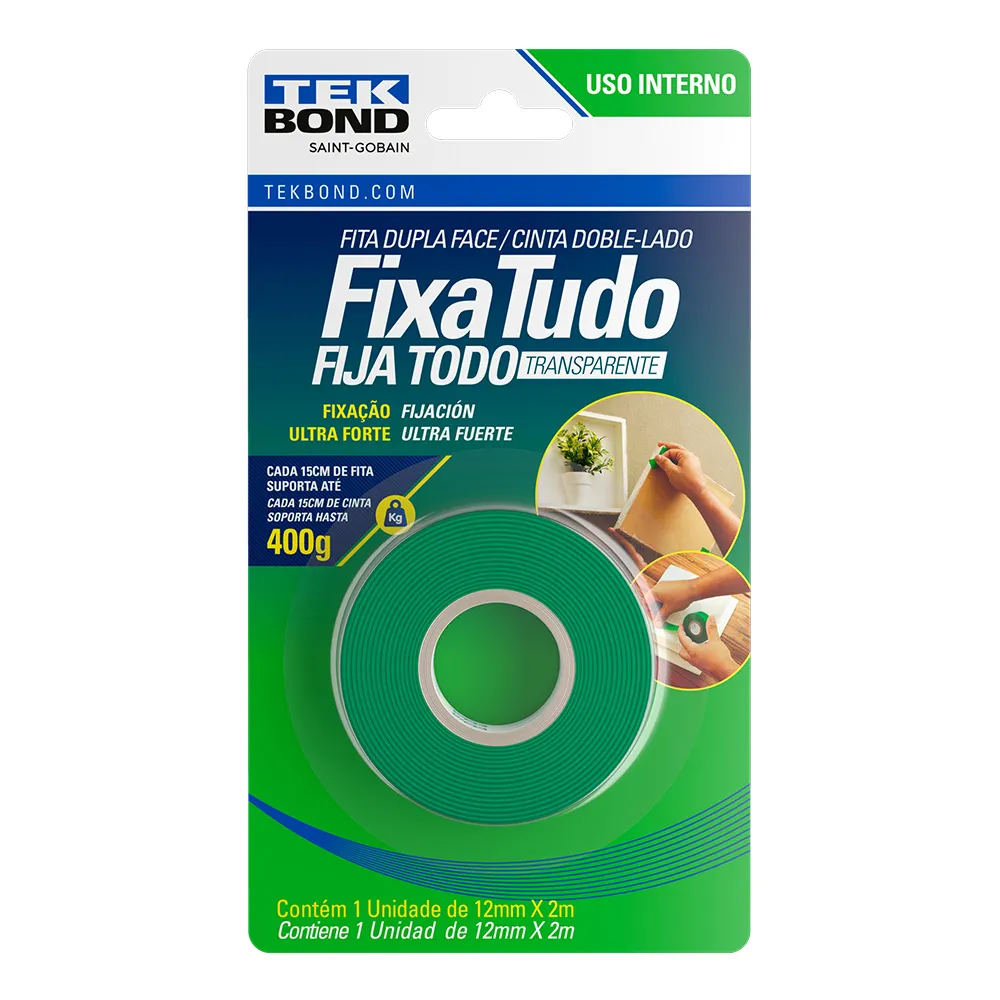 Fita Dupla Face Banan 12x 2 Ext/Int Tekbond