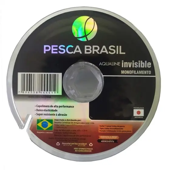 Linha Mono Aqualine Invis 0,25mm/100m/16,5lb - 10P PTA-91362