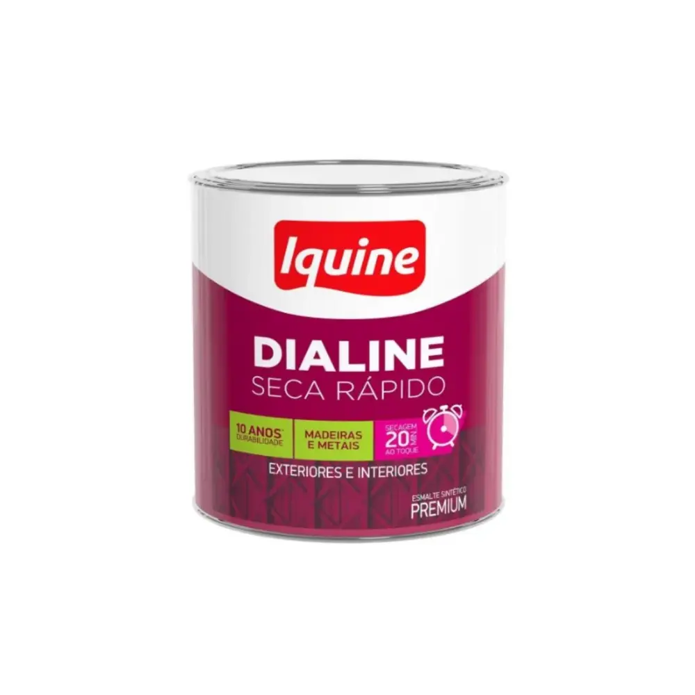 Tinta Esmalte Iquine Dialine 225ml Verde Limão Secagem Rápida