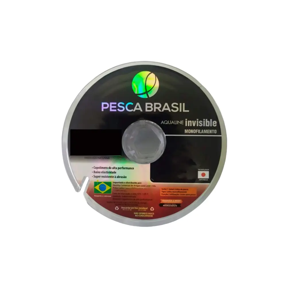 Linha Monofilamento Aqualine Invisível 0,30mm 100m 23,8lb Preta - 91364