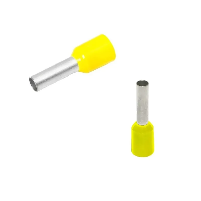 Terminal Tubular Ilhós Longo 6,0mm² com 100 Unidades