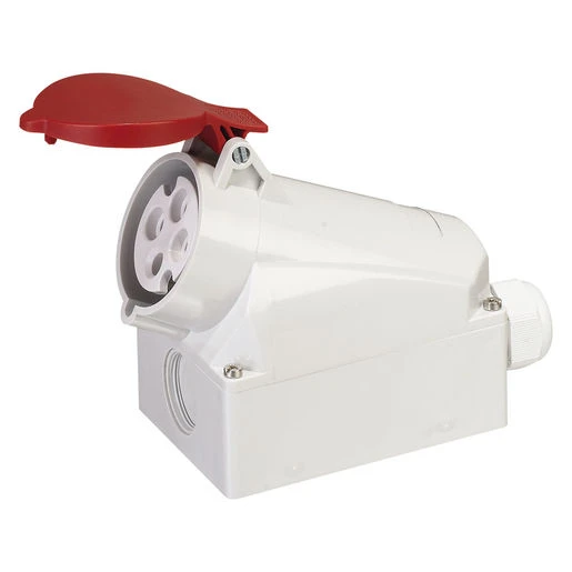 Tomada Industrial WEG Sobrepor TSW 32A 4 Polos 6H 380-440VCA/CC