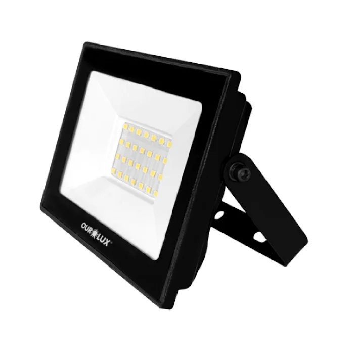 Refletor Alu LED 30W Bivolt 3000K Preto Dilux