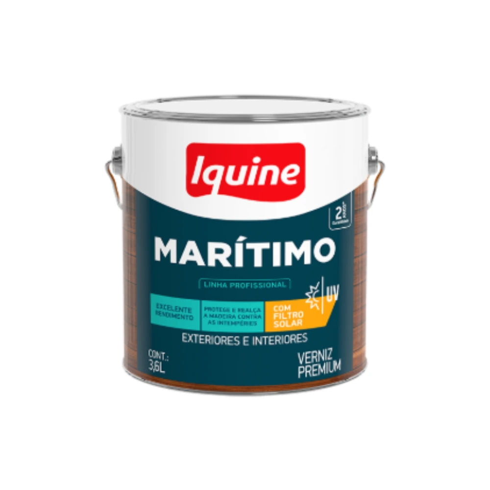 Verniz Iquine Maritimo 3,6L Brilhante Poliuretano