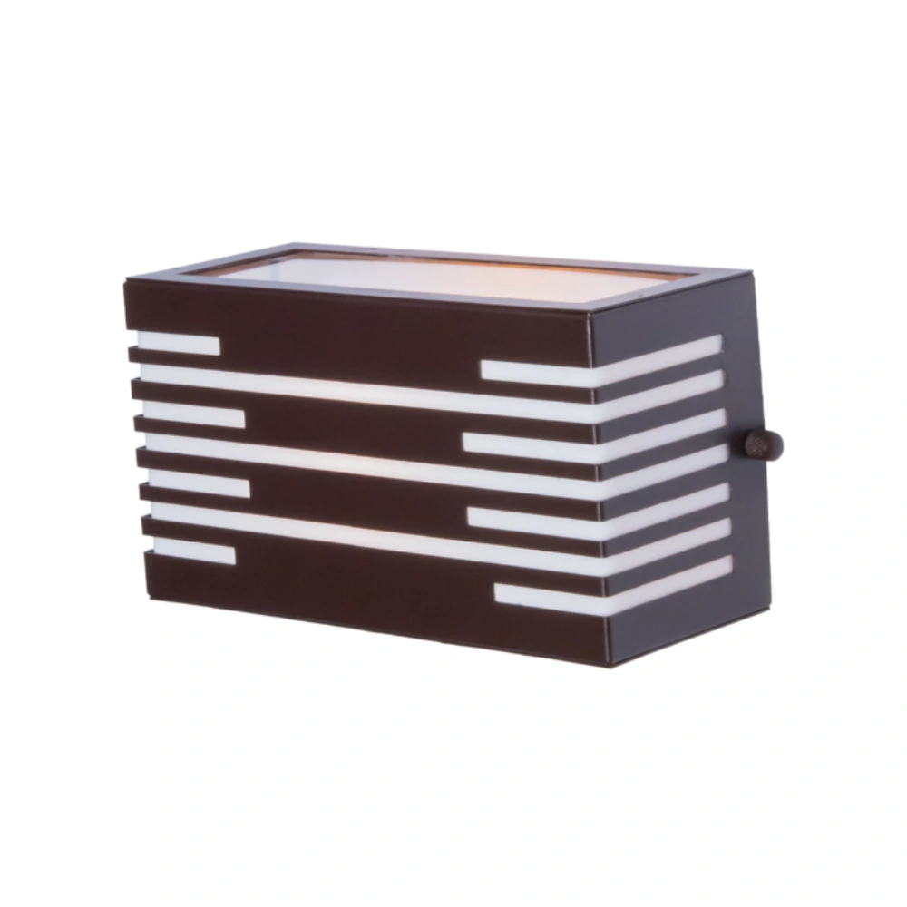 Arandela Felux Box Foco Silhueta Marrom Vidro 538-07