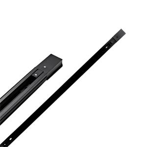 Trilho A Light Eletrificado P/ Spot PVC Preto 2mt