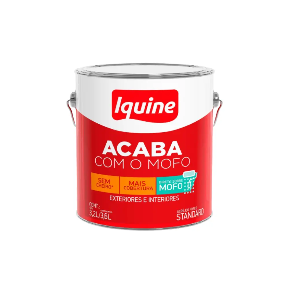 Tinta Iquine Diacryl Acaba Mofo Branco Gelo 3,6L