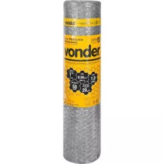 Tela Pinteiro Galvanizada Vonder 1,20 x 50mt