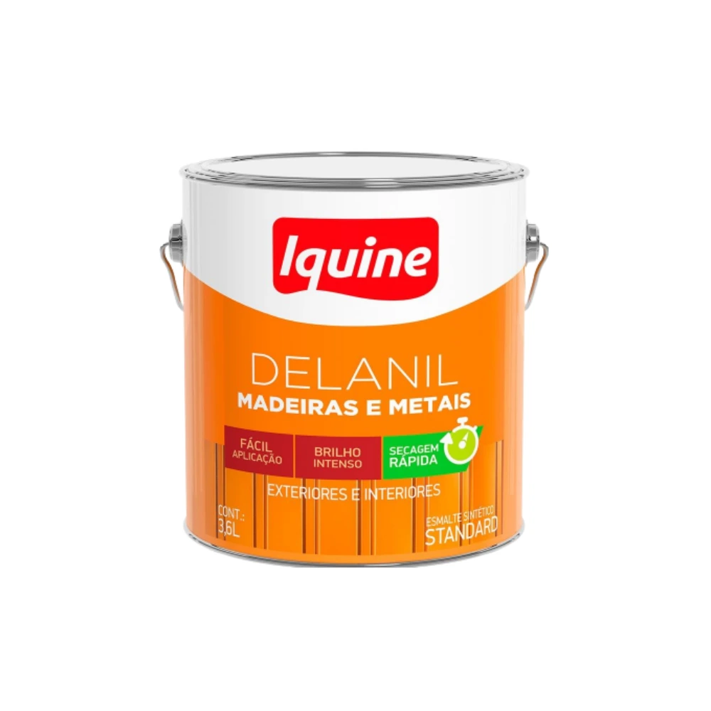 Tinta Esm Sintetico Iquine Delanil 3,6L Branco Gelo