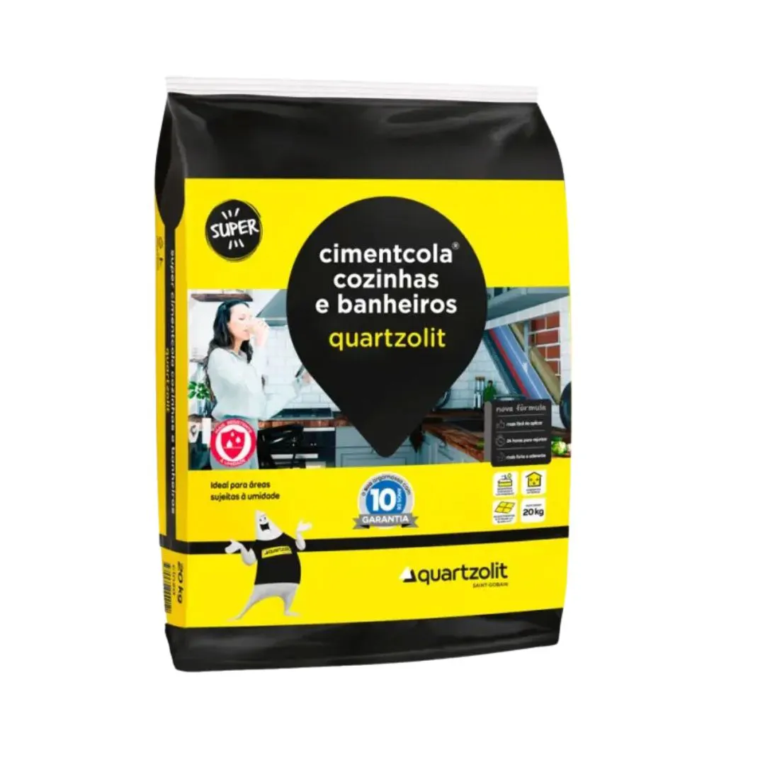 Argamassa Quartzolit Super Cozinhas e Banheiro 15kg