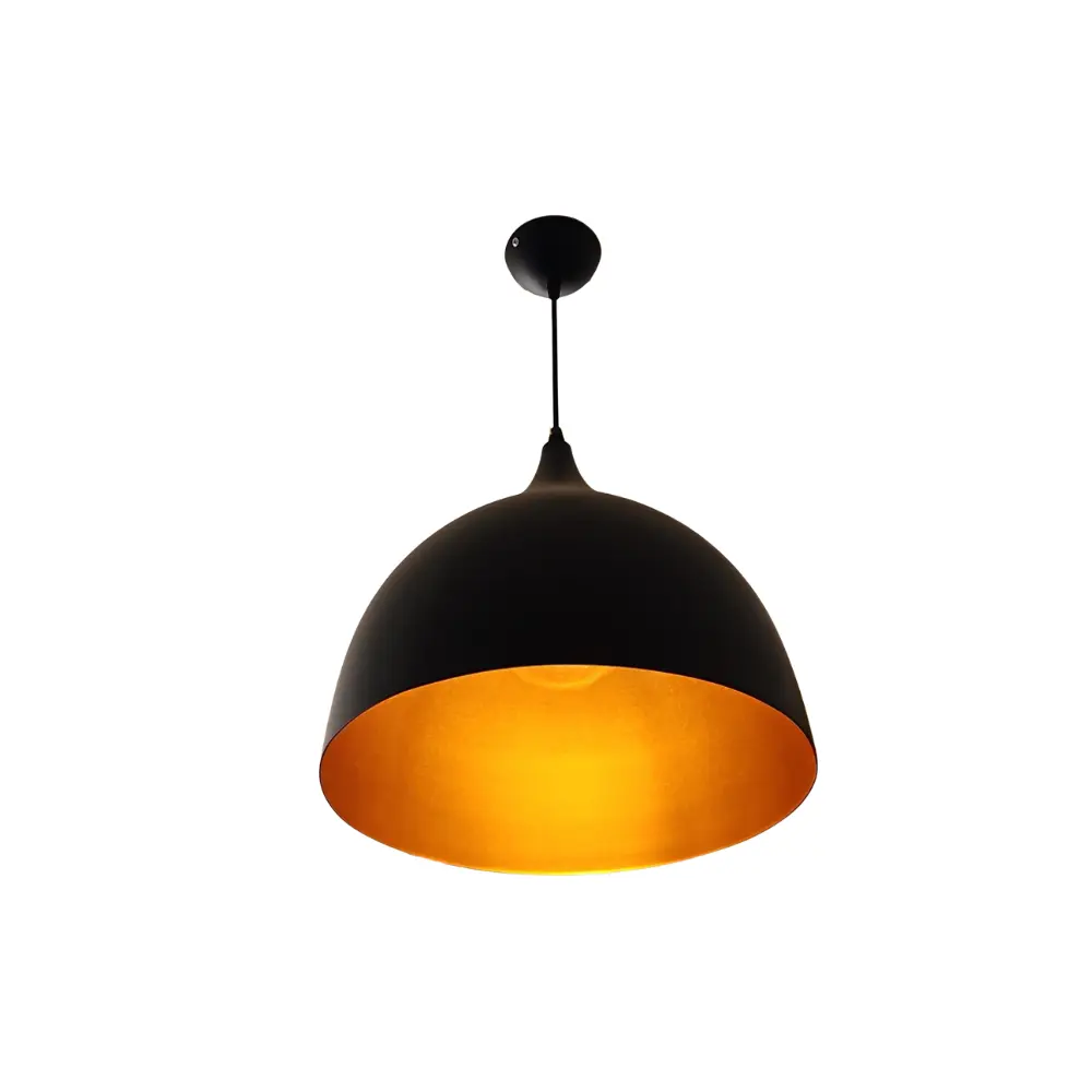 Pendente Reluz Preto/Dourado AL 6435-1