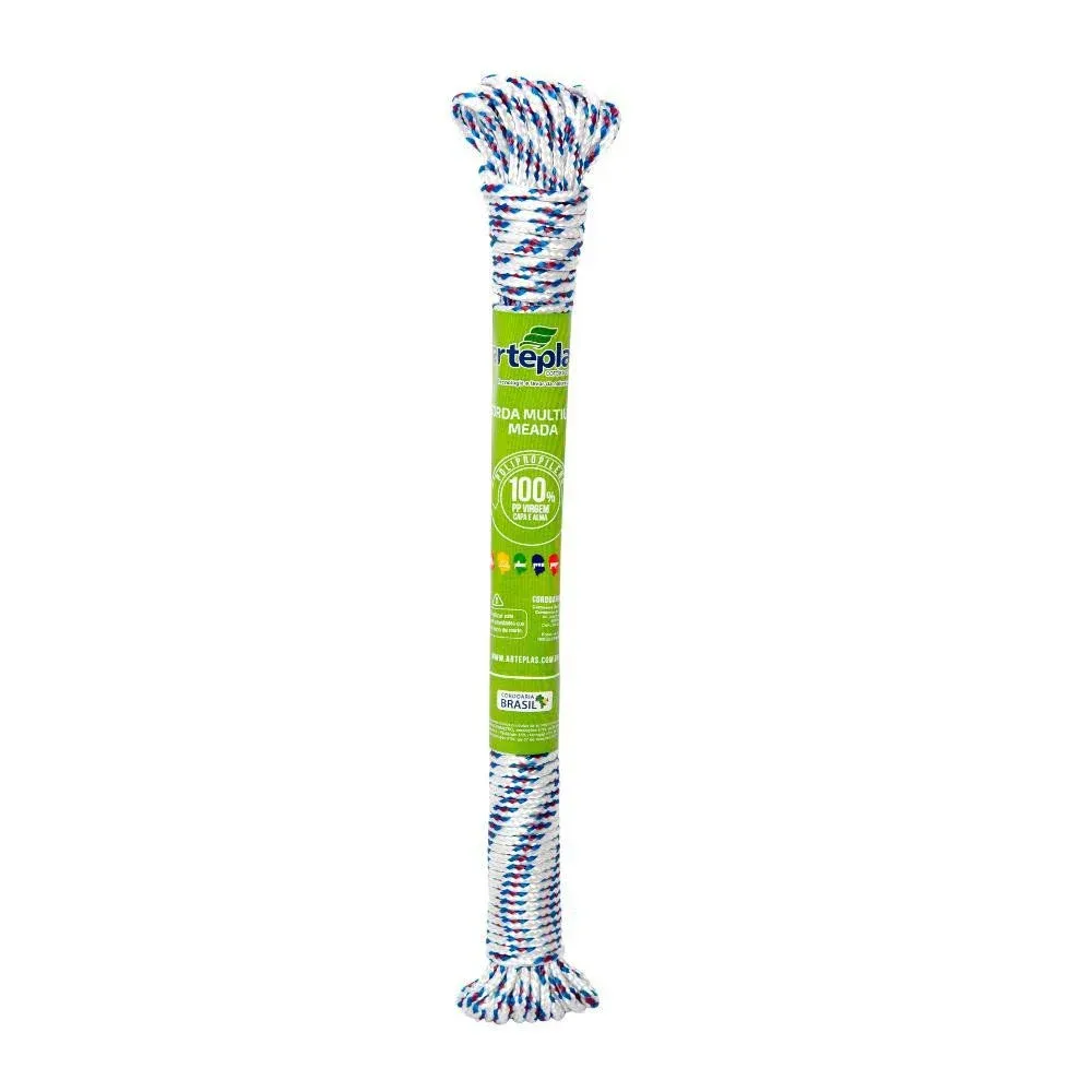 Corda Varal 3x15mm Colorida Arteplas