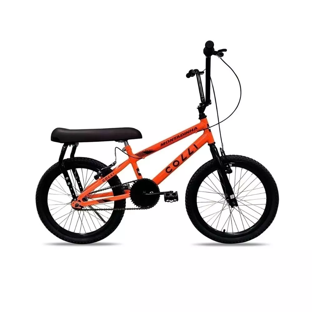 Bic. Colli Montadinha Aro 20 Sem Marcha Laranja Neon