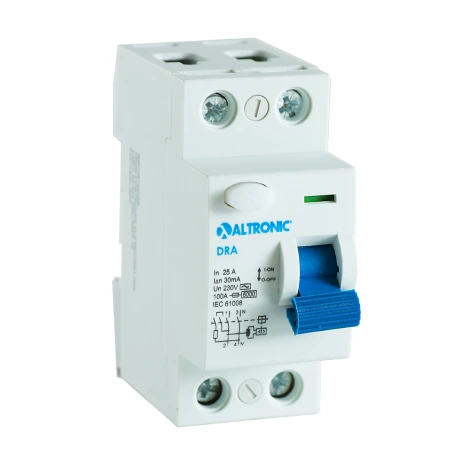 Disjuntor Residual DR 2P 63A 30mA 6kA Ref. DRA6-263A-030