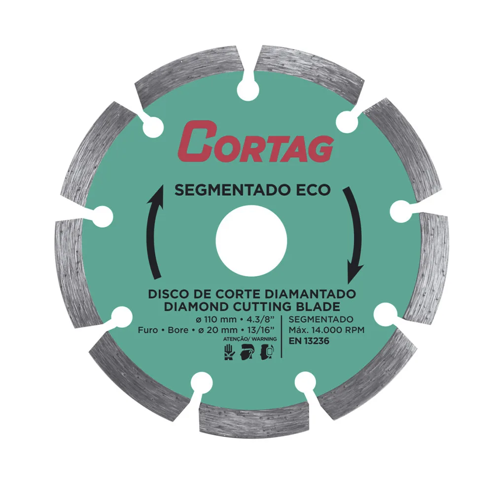 Disco Corte Diamant Segment. 110x20mm Cortag